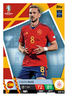 Fabian Ruiz Spain Topps Match Attax EURO 2024 #ESP12